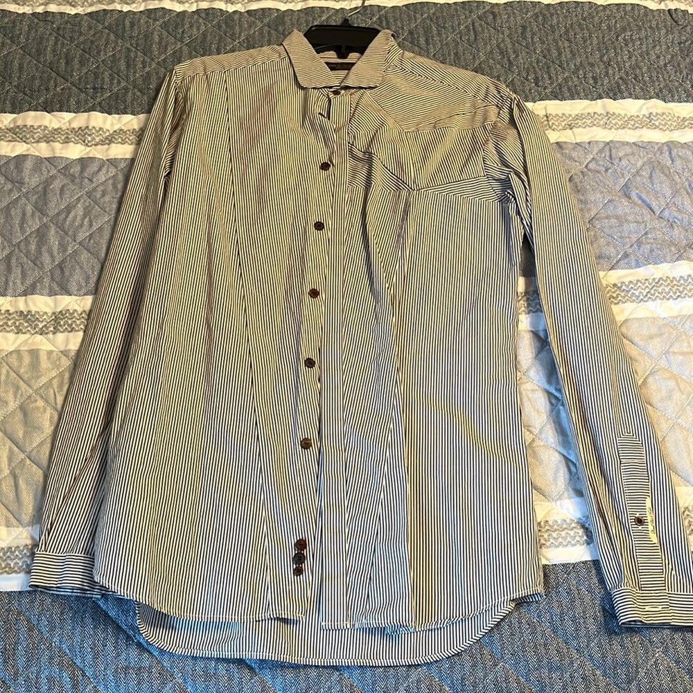 Diesel black gold shirt. medium